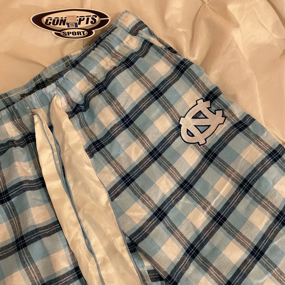 UNC pajama pants plaid